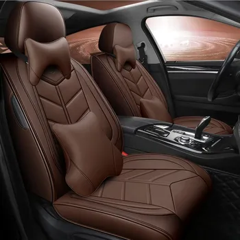 Универсален кожен калъф за автомобилни седалки от изкуствена кожа Toyota Corolla, Camry, Auris, Rav4 Prius Yalis Avensis SUV автоаксесоари, автомобилни пръчици