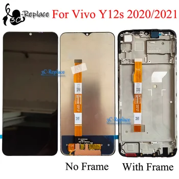 6,51 инча За Vivo Y12s 2020/2021 V2026 V2033 V2042 LCD дисплей С Сензорен Екран Digiziter В събирането С Рамка