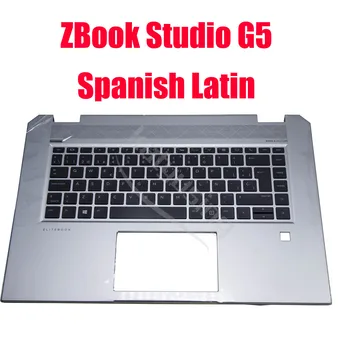 Испано-латинска клавиатура за HP ZBook Studio G5 с поставка за ръце с подсветка