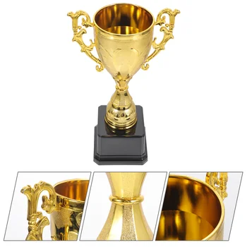 Златни Детски Награда Статуетка На Наградата Награди, Спортни Трофеи На Наградата Награди Футболни Подаръци Футболен Трофей Декор Пластмасова Чаша Златен Трофей