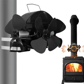 Вентилатор за дърва Вентилатор за дърва горелки Безшумен Вентилатор за дърва Аксесоари за дърва за камината