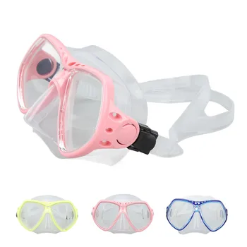 Очила за гмуркане, очила за плуване, силиконова фуга регулируема каишка, закалено стъкло, удебелена дограма, ясен преглед, защита от замъгляване.