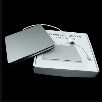 Засмукване конектор Super Slim USB 2.0 за лаптоп Във външно устройство DVD записващо DVD-RW, кутия за външни устройства, дело на корпуса