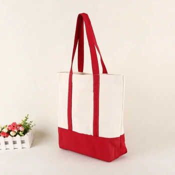 100шт модни памучни чанти-тоут с логото на поръчка, екологично чисти органични чанти за опаковане