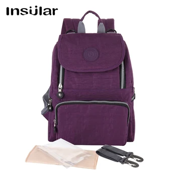 Многофункционална раница Insular Fashion, чанта за памперси, чанта за памперси за майки, чанта за памперси за бременни, Детска чанта с голям капацитет, раница за пътуване