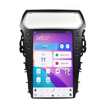 Автомагнитола Android 11 за Ford Explorer 2013-2018 Авто Стерео Вертикален екран, GPS Навигация Мултимедиен плейър, Безжичен Carplay