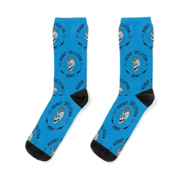 Dr. чорапи Robot Skeleton - сини чорапи crazy Heating sock Мъжки женски