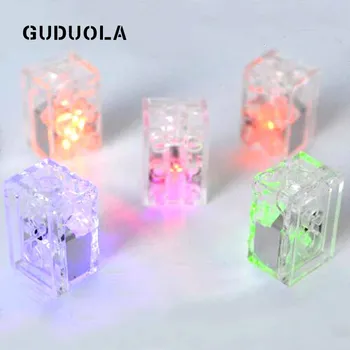 Тухлена Цветни LED Светоизлучающий 2x2dots 2x3dots градивните елементи на Играчки Тухлени Част на Лампи с Двойна Светкавица, Led Светлина за Детски Подарък
