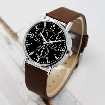 Часовници с три очи, кварцов мъжки часовник, Синьо стъкло, прости, висок клас марка, мъжки Модерен Бизнес ръчни часовници, часовници Relogio Masculino 2024