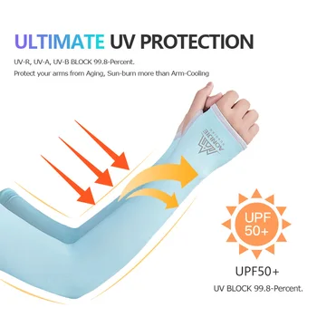 AONIJIE E4118 Една двойка UV защита от слънцето Охлаждащ ръкав за ръце, калъф за охлаждане и отопление на ръце, Марафонский бягане, голф, колоездене, шофиране