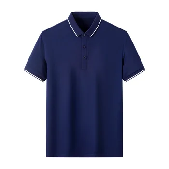 Риза с къси ръкави на Марката Черница Silk С Къс Ръкав, Мъжки Лятна Нова Мода, Просто Ревера, Однотонная Дишаща Тениска Mucolor Lti-color