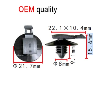 50/100x OEM авто скрепителни елементи Съединителни скоби предна и задна брони, врати, вътрешни кабелни превръзки за audi vw 1K0971848L