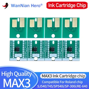 Касета MAX3 с Редовен Чип, Съвместими С вашия принтер Roland SJ540 745 SP540i SP-300i RE-640 ECO-SOL MAX3 с чип