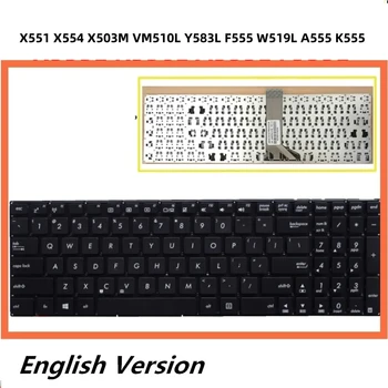 Нов Лаптоп Великобритания Клавиатура с Английска Подредбата За Asus X551 X554 X503M VM510L Y583L F555 W519L A555 K555l