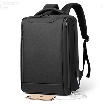 Мъжка чанта, раница за лаптоп срещу кражба водоустойчив ученически раници, USB зареждане, дизайн раница за бизнес пътувания, външен вид
