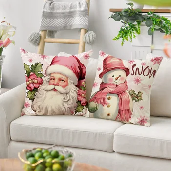 45 см Калъфка за възглавница с Коледа 2022 Коледна украса за декориране на дома честита Нова година Коледен декор 2023