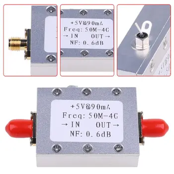 50 М-4 Ghz нисък шум Усилвател LNA Радиомодуль Ham RF FM HF VHF NF = 0,6 db -110 стока 