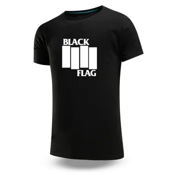 Черен Флаг 2024 С Принтом Мъжка Лятна Нова Пънк-Рок Група, Лидер На Продажбите, Обикновените Блузи С Къс Ръкав И Кръгло Деколте