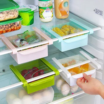 Мини-ABS-пързалка с Кухненски Хладилник с фризер Спестяване на пространство Рафтове за съхранение в банята