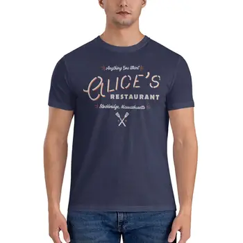 Класическа тениска Alice' ' s Restaurant, бързосъхнеща тениска, прости бели тениски, мъжки тениски за мъже