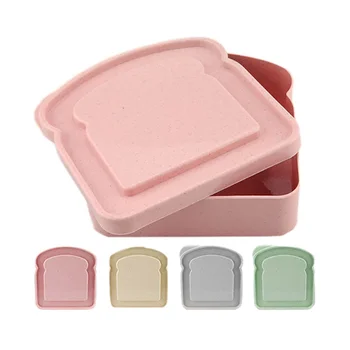 Кутия за съхранение на детски сандвичи Силикон Обяд-бокс Калъф за съхранение на продукти за многократна употреба Контейнер за съхранение на храна в микровълнова фурна Касов апарат Bento