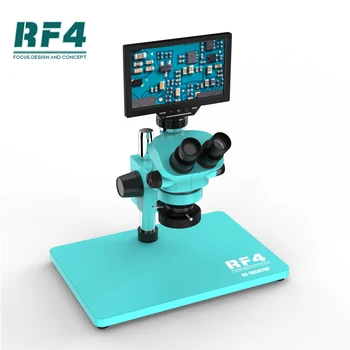 RF4 RF7050TVP-YS010W 7-50X HD Наблюдение WIFI Дисплей Синхронно Фокусиране Мобилен Ремонт Триокулярный Увеличение на Микроскопа инструмент