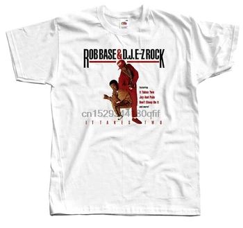 Тениска с капак албум на Rob Base DJ E-Z Rock - It Takes Two DTG (бяла) S-5XL
