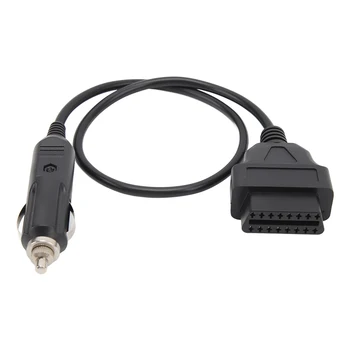  Кабел за аварийно захранване на блока за управление на автомобил 12v конектор запалката на колата към конектора OBD кабелен адаптер