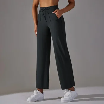 Дамски панталони за йога ЛАНТЕХ, спортни облекла за бягане, еластични чорапогащи за фитнес, гамаши, безшевни клекове във фитнеса
