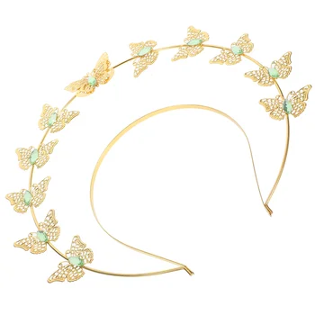 Превръзка на главата с пеперуда Дамски Короната за коса прическа с пеперуда на сватба, абитуриентски бал, рожден Ден