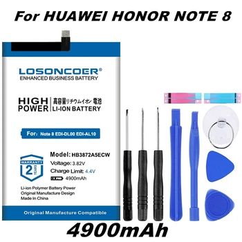LOSONCOER 4900 mah HB3872A5ECW Батерия добро качество за Huawei Honor Note 8 Note8 ЕДИ-DL00 ЕДИ-AL10 Безплатни инструменти