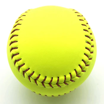12-инчов Тренировъчен топка за софтбол Официален размер И Тегло, Без Опознавателни знаци, на Бейзболен Топка От PVC с плоски Шевове, Отборните спортове