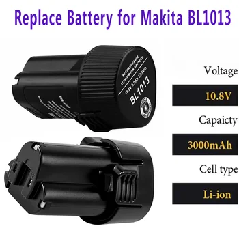 Литиево-йонна Батерия Реалния капацитет 10,8 На 3.0 Ah За Makita BL1013 BL1014 BL 1013 BL 1014 LCT203W 194550-6 194551-4 195332-9 DF030D
