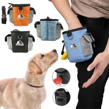 Преносим чанта за лакомство за кучета, градинска чанта за лакомство за кучета, чанта за дресура, чанта за хранене, поясная чанта за дрессировщика домашни любимци, аксесоари за кучета