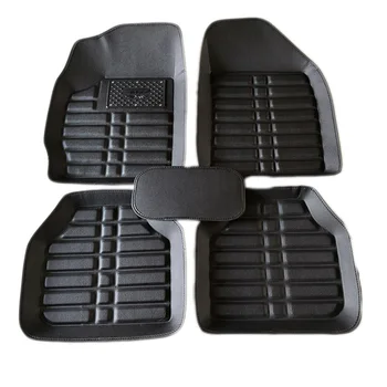 Нови луксозни кожени автомобилни стелки за Citroen C4 Килими Аксесоари за интериора Непромокаеми подложки против замърсяване