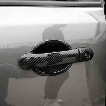 Стикер върху дръжката на вратата на колата с принтом от въглеродни влакна за Nissan TIIDA 2005 2006 2007 2008 2009 2010