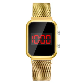 Луксозни дамски ръчен часовник, led цифров часовник, нов дамски ръчен часовник, водоустойчив електронни часовници, подарък за момиче Relogio