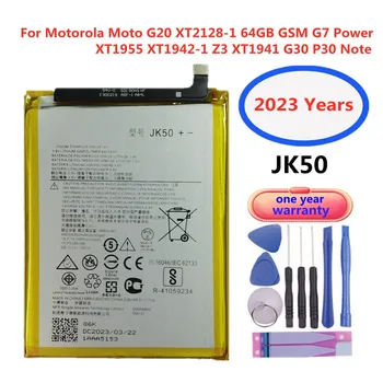 2023 Година 5000 ма JK50 Батерия За Motorola Moto G7 Power XT1955 XT1942-1 Z3 XT1941P30 P30 Забележка Смяна на Батерията на Телефона