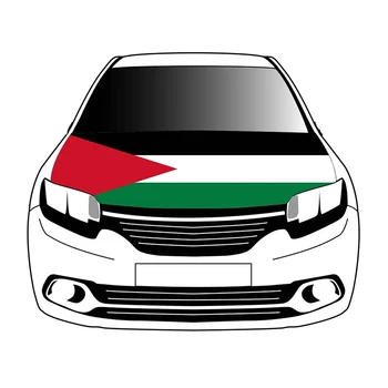 Палестинският флаг на капака на една кола, банер на предния капак, разтеглив плат за suv, пълен графичен декор за подарък любовник.