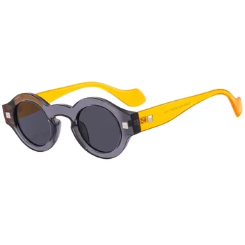 Реколта Малки Кръгли Слънчеви очила Женски Мъжки Слънчеви очила Дамски модни Луксозни Маркови Дизайнерски Нюанси UV400 Lunettes De Soleil