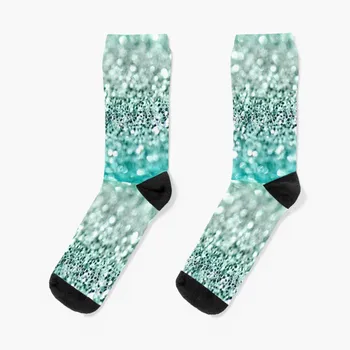 Чорапи с аквамариновым блясък, спортни чорапи с принтом, женски мъжки чорапи