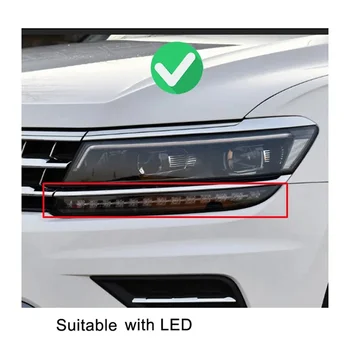 За VW Tiguan L 2017-2021 Делото Пред Фаровете на Колата Обектива На Светлината на Лампата Прозрачно Стъкло Лампа Лампа Черупки Маска