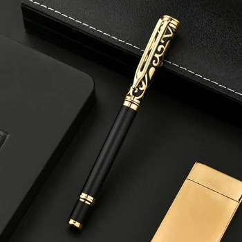 Метална писалка-roller, бизнес химикалка за подпис, за еднократна употреба, за офис, подаръци за жени и мъже, W3JD