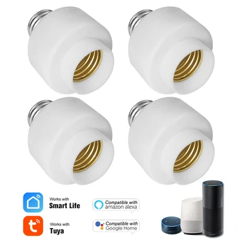 Sasha Smart WiFi Гнездо, държач за лампи led крушка E27, безжичен притежателя лампи, приложението за гласово дистанционно управление, за да Алекса Google Home