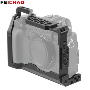 Алуминиева Рамка Фотоапарати на Fujifilm X-T3 XT3/XT2 X-T2 DSLR-Стабилизатор За Снимки, Защитен Калъф с Адаптер за Двойна Гореща Башмака