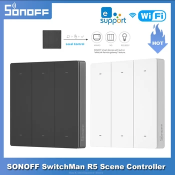 SONOFF SwitchMan R5 Scene Controller 6-Ключ дистанционно управление Без връзка Smart Home eWeLink Работи SONOFF M5 / MINIR3 Smart Switch