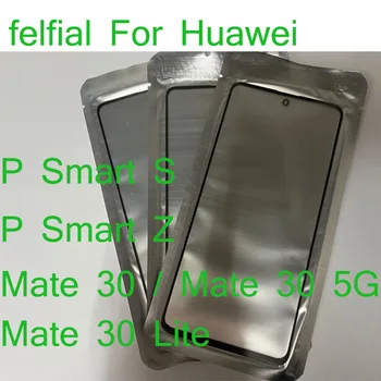 10 бр./лот Предно стъкло + Външна леща ЗЗД LCD за Huawei P Smart S Mate 30 Lite 5G P Smart Z сензорен екран