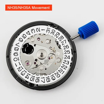 Японски механизъм NH35, точност механичен автоматичен часовник, Комплект ден и дата на китката, Механични ръчни часовници, ръчни часовници за мъже
