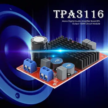 TPA3116 Такса моноцифрового аудиоусилителя BTL Изходен модул с мощност 100 W