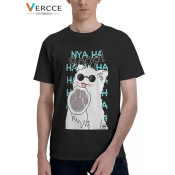 Аниме джиу-джицу Kaisen Gojo Cat Jjk Kawaii Тениска Памучни тениски с високо качество, дрехи за мъже и жени, Тениска за подарък